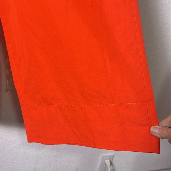 Kate Spade Coral Slub Cotton Culotte with Bow Accent Size 14 NWOT - Picture 4 of 12